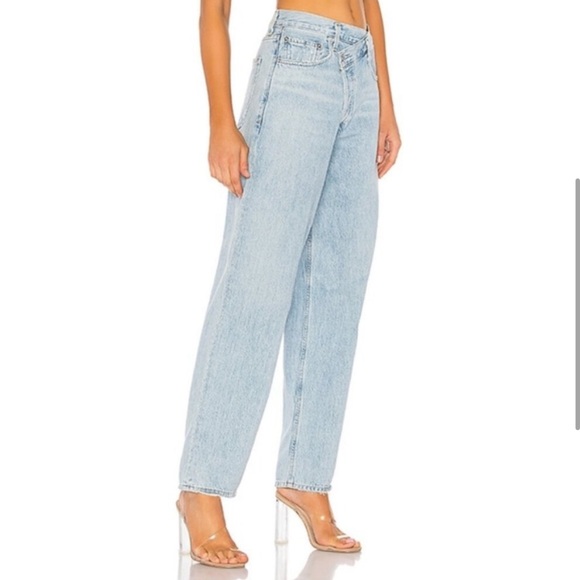 AGOLDE Crisscross Upsize High Waist Jeans SIZE 33 1215 - Picture 3 of 10